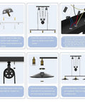 Installation steps for Three Pack Rustic Farmhouse Pendant Lights For Kitchen Island And Dining Room With Adjustable Pulley Chandeliers