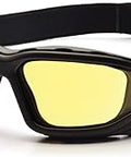 I Force Safety Glasses With Amber Anti Fog Lenses Black Strap Temples Tough On The Job Eye Protection For Work Construction And Outdoor Use
