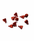 Ten Pack Anodized Aluminum Computer Case Thumb Screws 6 32 Thread For Computer Case Covers Power Supply PCI Slots Hard Drives Orange DIY Hardware Set Durable And Easy To Grip