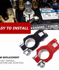 Top Post Battery Terminal Clamp Set 2 Pack For Positive And Negative Posts Tough As Nails Durable Galvanized Iron