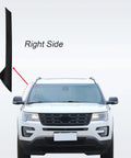A-pillar front molding windshield outer trim, right passenger side for Ford Explorer 2011–2019; black, 1 pack.