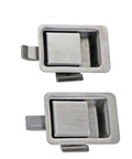 Beefy Stainless Steel Cabinet Door Flat Lock Hardware For Industrial Automation Equipment, Heavy Duty Latch, 1 Piece, Model XG0950051A Straight