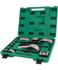 Sheet Metal Repair Tool Kit With Ergonomic Grips For Auto Body Dent Removal And Panel Beating Portable Hand Tools For Hobbyists And Pros Alike Durable Non Slip Hammer Set For Dings And Creases in green case