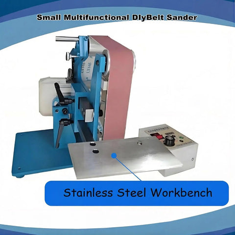 Heavy Duty Vertical And Horizontal Belt Sander With Brushless Motor, Tough As Nails Steel Frame For Wood And Metal Refinishing.