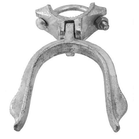 Legit Heavy Duty Galvanized Fork Latch Built Tough For One Five Eight Inch Gate Frames And Four Inch Posts On Chain Link Fences Padlock Ready Secure Your Spot Case Of Twenty Five, front view.