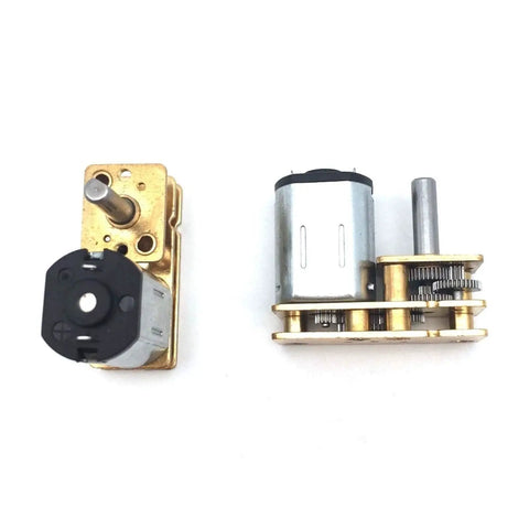 Solid Build N20 DC Miniature Gear Reducer Motor Delivering Quick Spin Adjustment From Twenty To Two Thousand RPM With Kickass Torque Output For Robot Kits Or Car Mods, showcasing compact metal design.