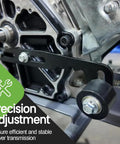 Rock The Ride With This Sweet Bike Chain Tensioner Kit That Slams Perfect Shifts On Mini Bikes With High Strength Build and Smooth Roller Adjustments, black metal roller on mini bike frame