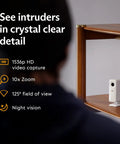 11 Piece Wireless Home Security System Gen 3 With Wireless Indoor HD Camera, Plug And Play Setup, Night Vision, 1536p HD