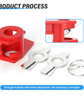 Heavy Duty Three Quarter Inch Pipe Clamp Set Two Pack With Quick Release Cast Iron Jaws For Woodworking Projects In The Shop Construction And Home Improvement Tasks Workhorse Performance, product process parts