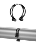 2.5 Inch Stainless Exhaust Welding Clamps and Tacking Bands showing clamp and band on tubing, black finish
