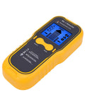 Fafeicy Wall Detector, 5 in 1 Stud Finder Beam Finder with display and buttons in yellow and black design.