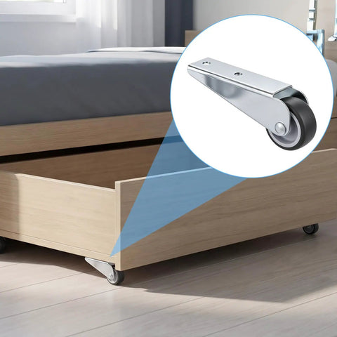Heavy Duty Vertical Gate Support Track Rollers And Wheels For Smooth Sliding Patio Doors Anti Sag Fence Hardware Two Piece Setup Glides Like Butter Guaranteed, showing a close-up of a silver track roller.