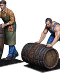 1 To 35 Scale Military Figures Kit Men With Wooden Barrels Dope Diorama Set For Collectors 14 Plus Not A Toy Realistic Detailing