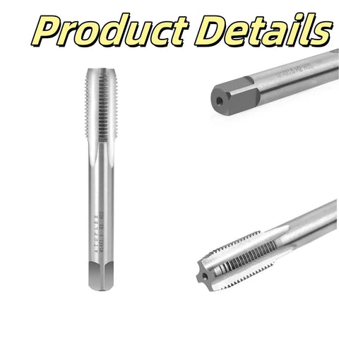Workhorse M14 X 1.5 Tap And Die Set for quick thread repair showing metal tap in different angles for precise threading
