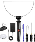 4 In 1 Foam Cutter Set With 18W High Power Electric Styrofoam Cutter Kit 100 240V Power Adapter Includes 12cm And 7cm Wand Knives 5cm Bend Knife 18cm Bow Blade