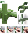 50 Pcs Garden Frame Rod Connector Clips For Plant Trellis And Greenhouse Film Brackets Climbing Pergola Supports 11mm 16mm 20mm