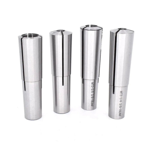 Heavy Duty Collet Chuck Holder Kit Featuring 65Mn Steel MT2 MT3 MT4 Taper Cone with springs for secure gripping.