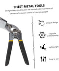 Metal Bender Hand Seamer Tool Plier For HVAC Non Slip Handle Beefy Bending Pliers For Duct Seams And Edge Seaming guide