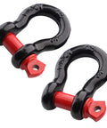 Two Pack Half Inch Heavy Duty D Ring Shackle Set Built Tough For Off Road Towing, 12 Ton Break Strength And 2 Ton Load Capacity