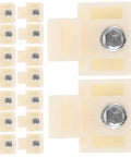 30 Pack White Nylon Electronic Equipment Connector Screws For Electrical Box Enclosures And Control Chassis Panels, featuring hex heads.