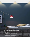 Gu10 Dimmable LED Bulbs 7W 500 Lumens 3000K Warm White Replacement For Track Lighting Bedroom Smooth Dimming Spotlight