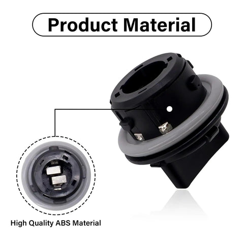 Close-up of Two Pack 92166-3K000 Front Turn Signal Socket Holder Kit, high-quality ABS material, for Kia/Hyundai vehicles.