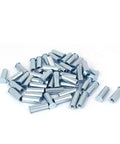Top Shelf M6 Zinc Plated Carbon Steel Self Clinching Standoffs Heavy Duty Full Thread Hex Head Nuts And Bolts Kit stacked on white background.