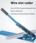Double Groove Rail Cutter Tool For Bench Top Trunking And Transfer Slider 50cm Ruler Precision Cutting ergonomic handle