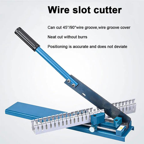 Double Groove Rail Cutter Tool For Bench Top Trunking And Transfer Slider 50cm Ruler Precision Cutting ergonomic handle