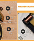 Quartz Clock Mechanism Parts Kit With Nuts And Washers, 20 Sets For DIY Clock Repair, Replacement Clock Movements, Easy Install For Quick Fixes, Includes Nut And Washer Hardware For Secure, Long Lasting Clock Repair, metal and rubber parts