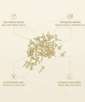 Gold Self Tapping Wood Screws With Integrated Washers, Countersunk Head Fasteners For Picture Frames And DIY Projects