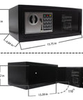 Digital Keypad Safe Lock Box 0.6 Cu Ft Steel Deposit Safe For Home Office Hotel And Business Cash Jewelry Storage