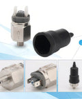 Air Compressor Pressure Switch With Adjustable Settings Stainless Steel Body One Eighth Inch PT Thread Normally Open Compact Easy Install