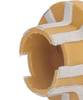 Close-up of heavy duty CNC router spindle cleaning rod end showing strong adsorption brush and durable ABS housing