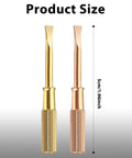 Mini Titanium Steel Bracelet Screwdriver Set For Jewelry Repair, 5cm gold and rose gold slotted tools, non-slip handle