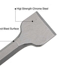 Uxcell scraping masonry chisel head with hex shank, 50mm dia, chrome steel, shot-blast finish