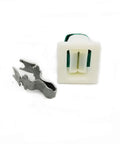Dyed white plastic and metal parts for Dryer Door Catch And Strike Kit Replacement For Hotpoint Dryers Replaces WE1M1011 WE1X1192 WE1M536 WE1X1195