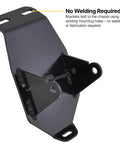 Hella Strong Steel LS Swap Motor Mounts For 67 To 72 Chevy C10 Pickup, steel bracket, no welding required, mounts to chassis.