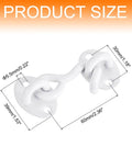 2 Inch Hook And Eye Latch For Barn Doors Privacy Hardware Stainless Steel Gate Lock Easy Install with dimensions shown