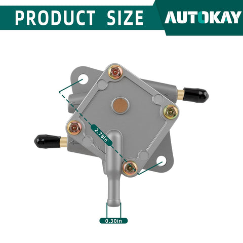 Top view of Fuel Pump For EZGO TXT Medalist Golf Cart Four Cycle 295cc And 350cc Robin Engine Direct Fit Replacement 72021 G01