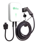 Level 2 Electric Vehicle Wall Charger Station 40 Amp 240 Volt with 25 foot cable and Nema 1450 plug for J1772 cars.