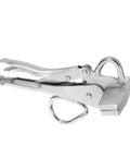 Beefy Heavy Duty Locking Sheet Metal Pliers For Automotive Bodywork With Wide Duckbill Jaw