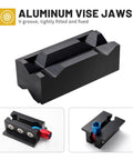 4 Inch Aluminum Vise Jaw Pad With Magnetic Vise Cover For Bench And Desktop Jaws Black One Pair Built Tough Pro Grade Heavy Duty
