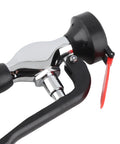 304 Stainless Steel Emergency Eye Wash Unit tabletop eyewasher with forged diverting valve, close-up view of valve and handle