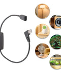 No Stress Type C Extension Cable With Right Angle Plug Fits Snug In Tight Corners For Marathon Gaming And Daily Grind Delivers Smooth 5V 2A Power Without Data Sync Hassle with switch.