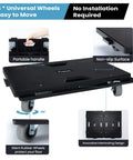 Heavy Duty Furniture Dollies 2 Pack With Ultra Smooth Rollers And Modular Linkable Build Moves Hefty Loads Without Breaking A Sweat showing portable handle and non-slip surface.