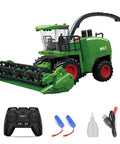 Remote Control One Twenty Four Scale Combine Harvester With Four Wheel Drive And Six Channel System Ultra Realistic Farm Tractor