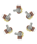 Potentiometer Kit With 10K 20K 50K 100K Ohm Linear Taper Rotary B Type Pots For Audio Gear arranged in circle