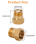 NUNU FER brass one-way check valve pair, 3/4 in female to 3/4 in male threads, backflow preventer