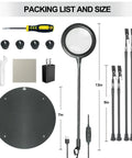 Helping Hands Soldering Station With 3X Magnifying Glass Light And 4 Flexible Arm Magnifier Third Hand Tool components